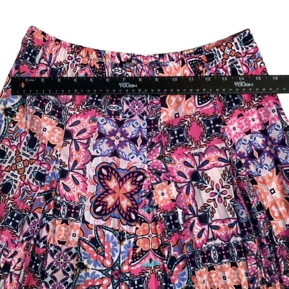 Zac & Rachel Lined Long Maxi Skirt Elastic Waist Size Medium - Picture 2 of 6